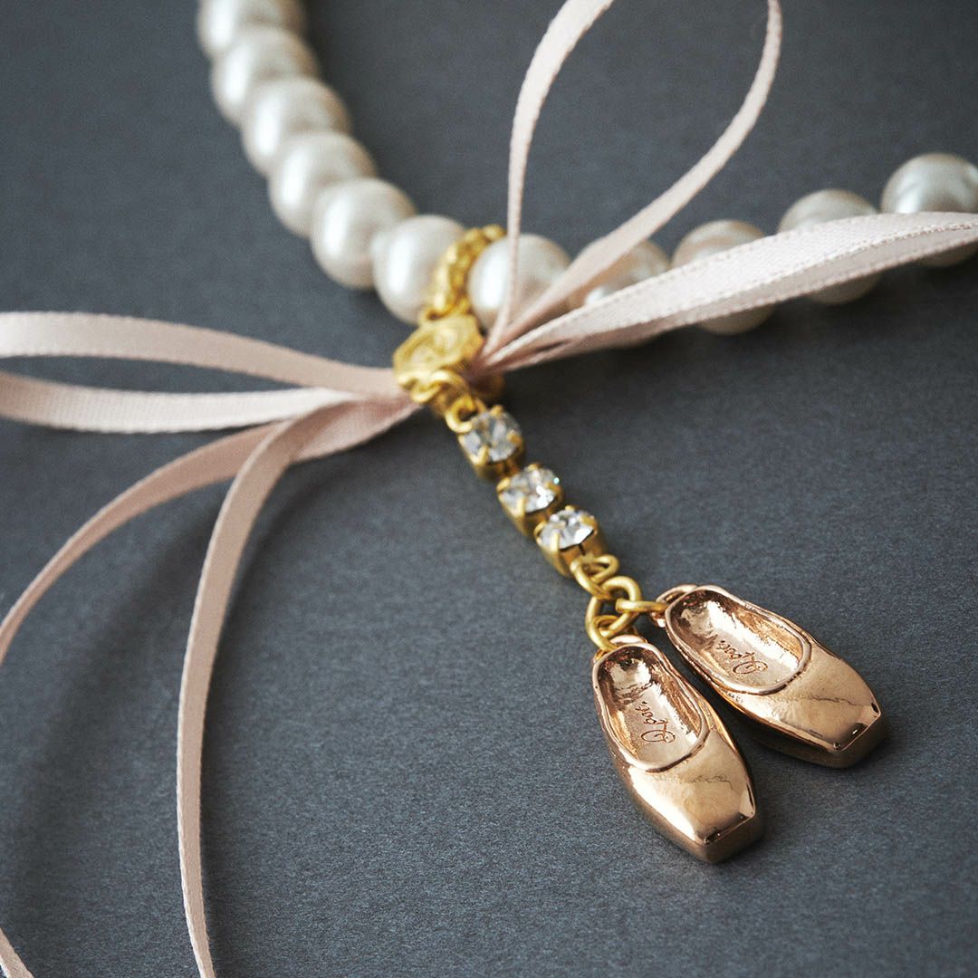 バレエコア　パール　リボン　ネックレス