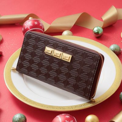 チョコレート×ストロベリー ラウンドファスナーウォレット（財布） | Q