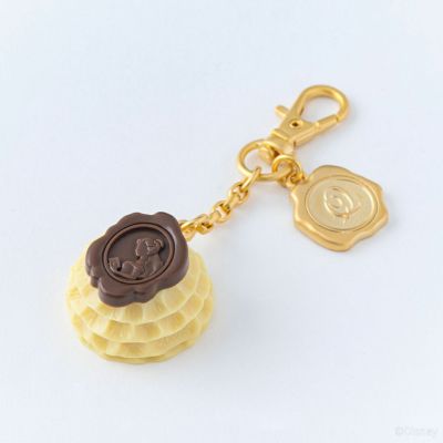 キューポット　キーホルダー Q-pot. Japan Limited Biscuit Wood Key Holder Bag Charm With