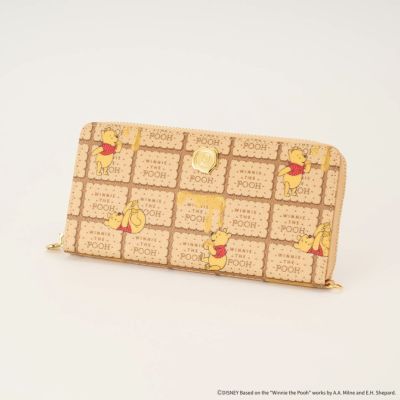 プー/ハニービスケット ラウンドファスナーウォレット（財布